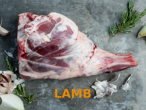 1KG British Halal HMC  Lamb Leg & Shoulder Mix